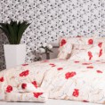 Honor obliečky Maky červené krep 140x200 70x90